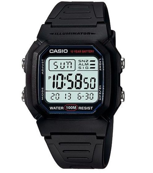 Imagem de Relógio CASIO masculino digital W-800H-1AVDF