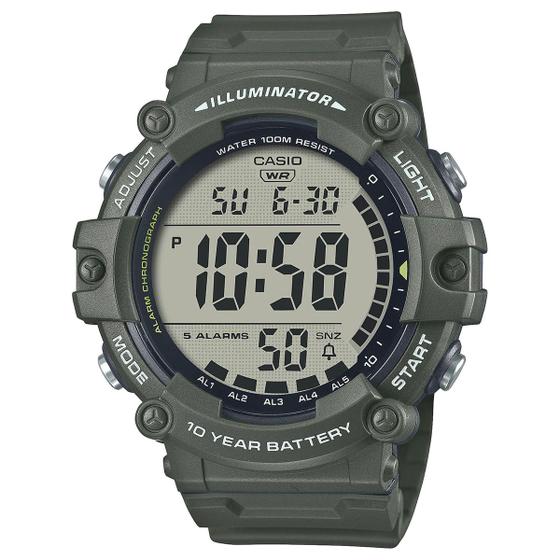 Imagem de Relógio CASIO masculino Illuminator verde AE-1500WHX-3AVDF