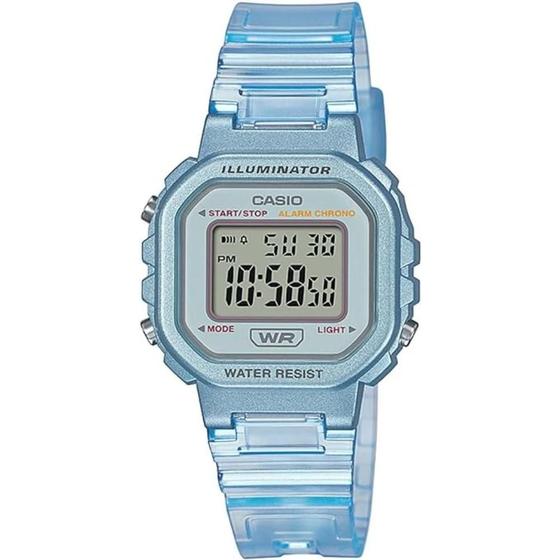 Imagem de Relógio Casio Masculino Ref: La-20whs-2adf Infantil Digital Azul Translúcido