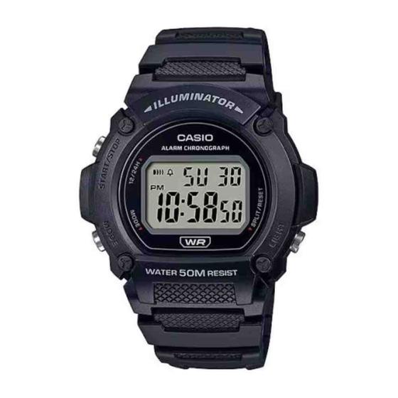 Imagem de Relógio Casio Standard Preto Masculino W-219H-1AVD