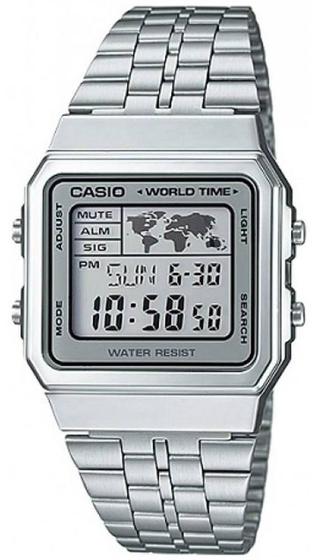 casio illuminator silber