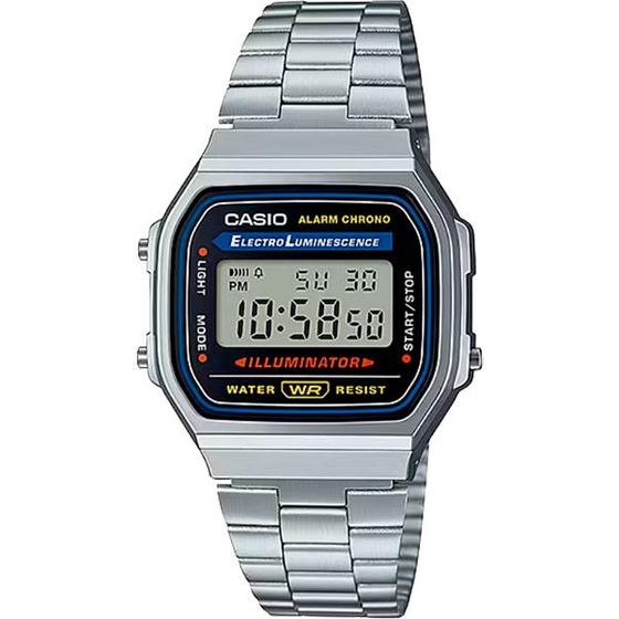 Imagem de Relógio Casio Vintage A168WA-1WDF Alarme Cronômetro