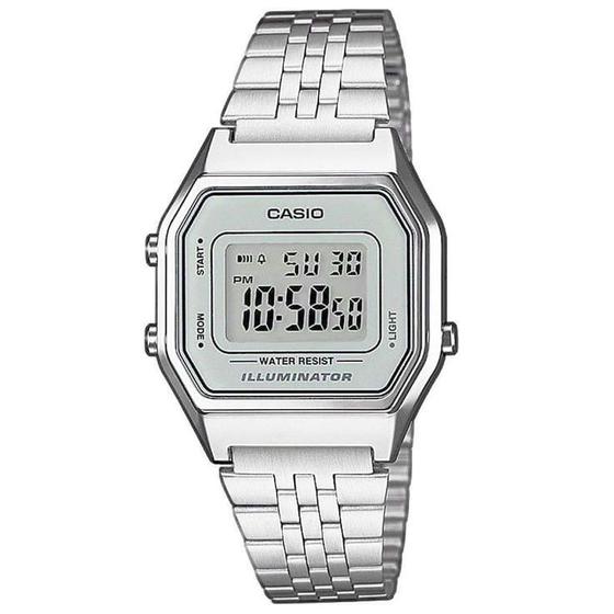 Relógio CASIO VINTAGE unissex digital cinza LA680WA-7DF Menor preço em Relógio CASIO VINTAGE unissex digital cinza LA680WA-7DF