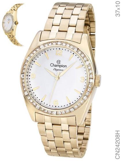Imagem de Relógio Champion Elegance CN24208H Pulseira Aço Dourado