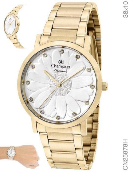 Imagem de Relógio Champion Elegance Feminino CN25878H Quartz Dourado