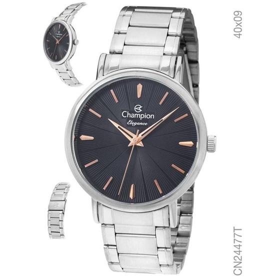 Relógio Champion Feminino Elegance CN24477T Prata Menor preço em Relógio Champion Feminino Elegance CN24477T Prata