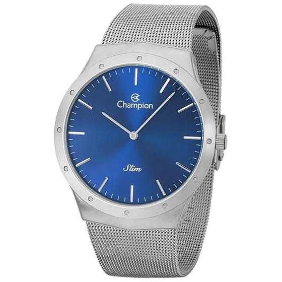 Imagem de Relógio CHAMPION masculino azul Slim Mesh CA21811F