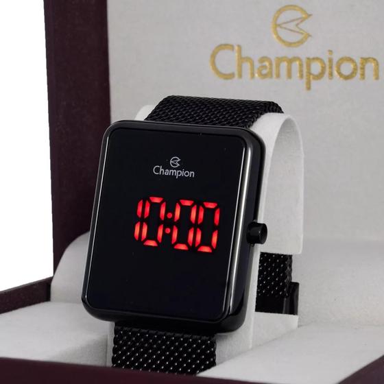 Relógio Champion Masculino Ch40080D Original Quadrado Led Menor preço em Relógio Champion Masculino Ch40080D Original Quadrado Led