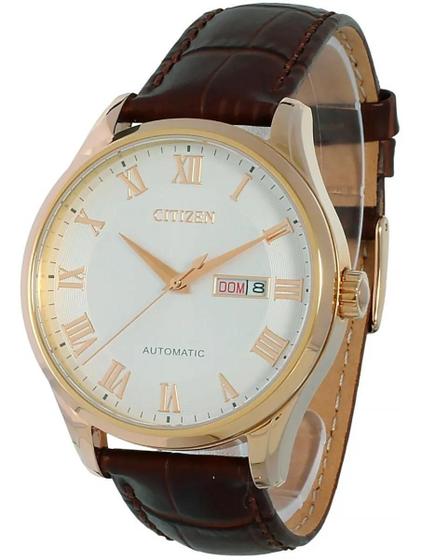 Imagem de Relógio Citizen Masculino Automatico Tz20797M Rose Couro