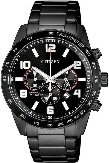 Relógio Citizen Masculino Preto TZ31454P Multi Função Menor preço em Relógio Citizen Masculino Preto TZ31454P Multi Função