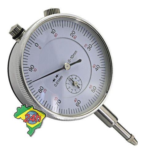 Imagem de Relógio Comparador Analógico 0,01mm 0-10mm Medidor Precisão