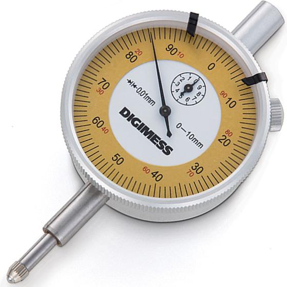 Imagem de Relógio Comparador - Cap. 0-10 mm - Graduação De 0,01mm - Ref. 121.304-Basic(Tampa Lisa)