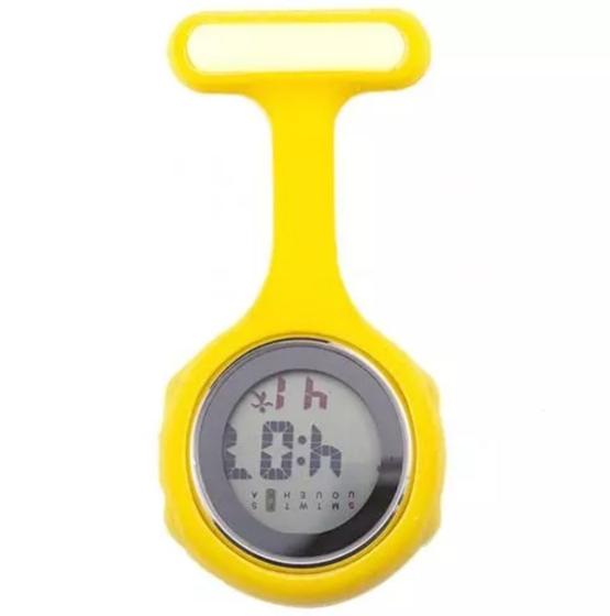 Imagem de Relógio De Lapela Digital Led Enfermagem Silicone Broche