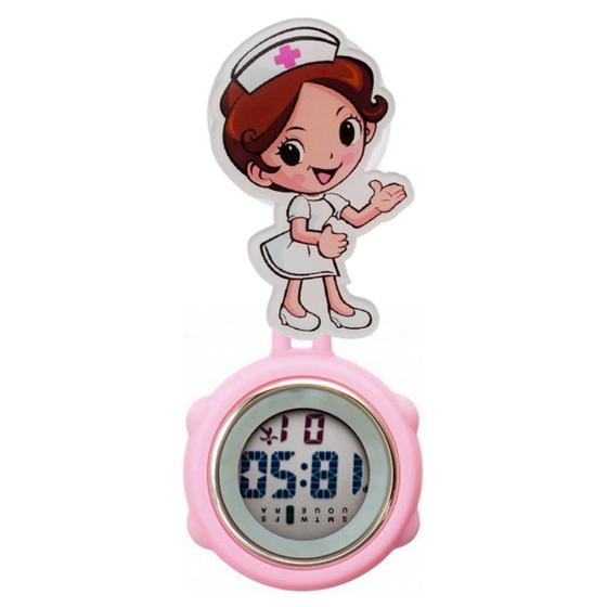 Imagem de Relógio De Lapela Digital Led Enfermagem Silicone Cronômetro