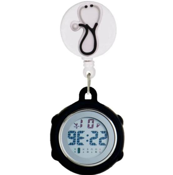 Imagem de Relógio De Lapela Enfermagem Digital Led Cronômetro Broche