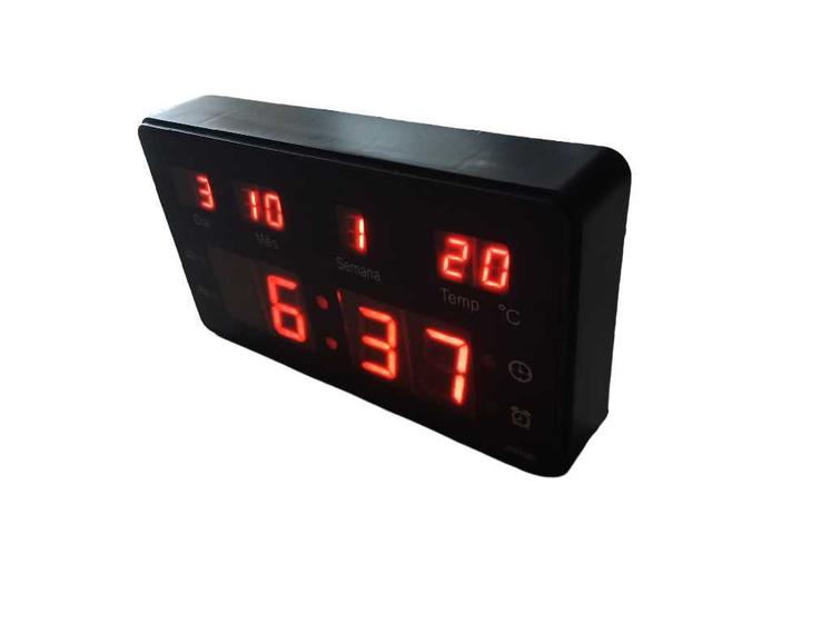 Imagem de Relógio de led mesa 2011 alarme calendário temperatura