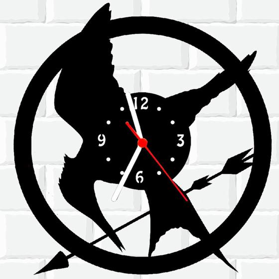 Imagem de Relógio De Madeira MDF Jogos Vorazes Jennifer Lawrence