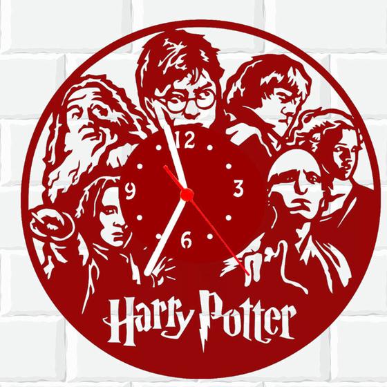 Imagem de Relógio De Madeira MDF Parede Harry Potter Hp 5 V