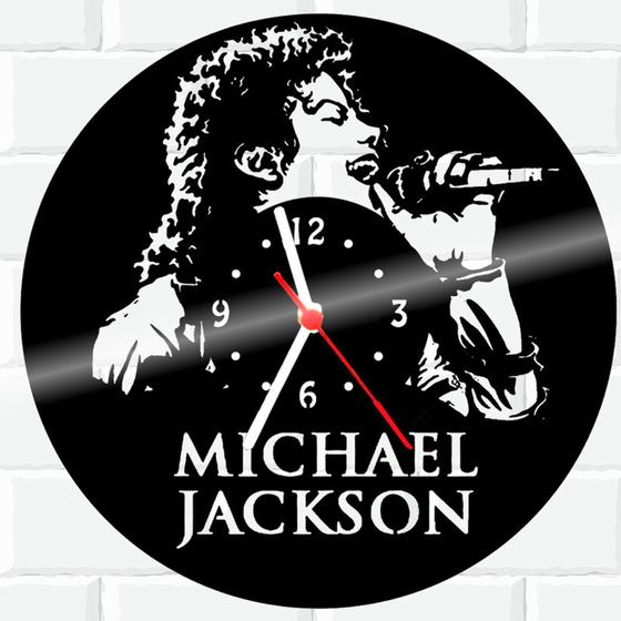 Imagem de Relógio De Madeira MDF Parede Michael Jackson 3