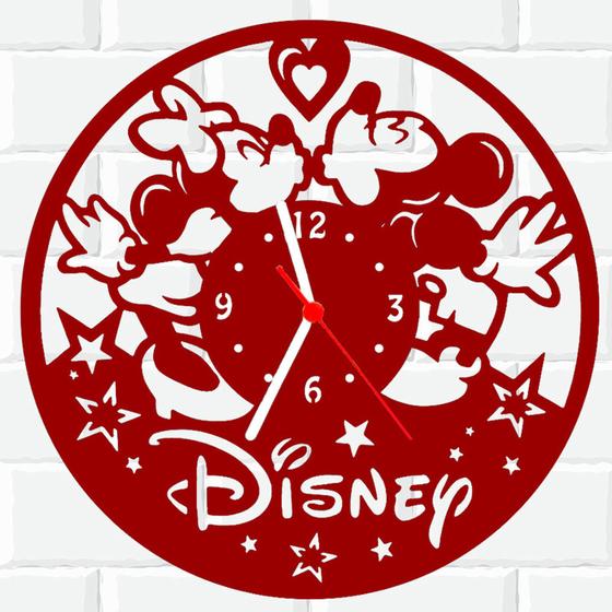 Imagem de Relógio De Madeira MDF Parede Mickey Disney 2 V