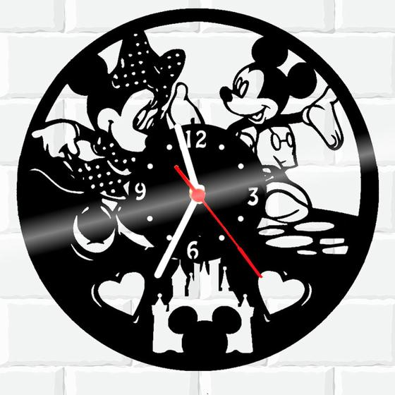 Imagem de Relógio De Madeira MDF Parede Mickey Disney 4