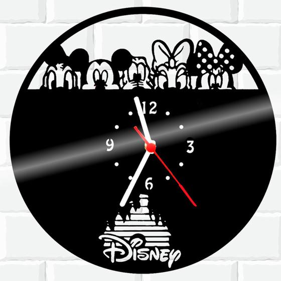 Imagem de Relógio De Madeira MDF Parede Mickey Minnie Disney 1