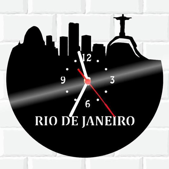 Imagem de Relógio De Madeira MDF Parede Rio De Janeiro Viagem