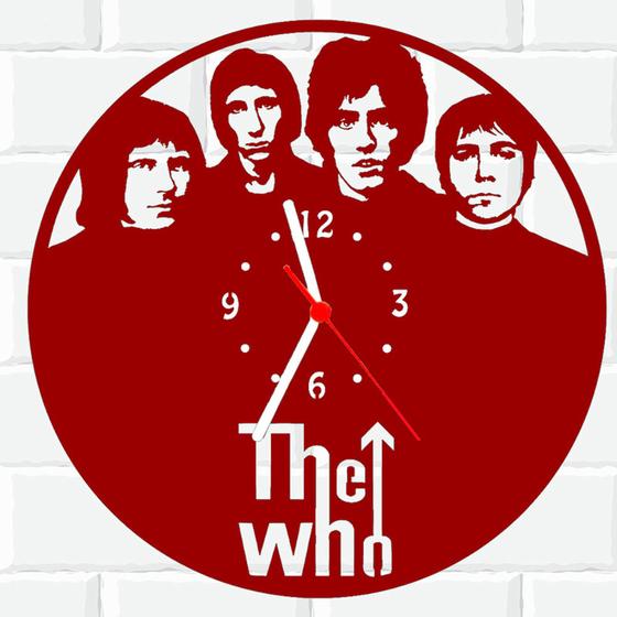 Imagem de Relógio De Madeira MDF Parede The Who Rock V