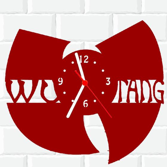 Imagem de Relógio De Madeira MDF Parede Wu Tang V