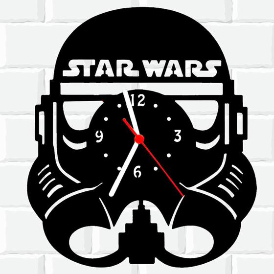Imagem de Relógio De Madeira MDF Star Wars Stormtrooper