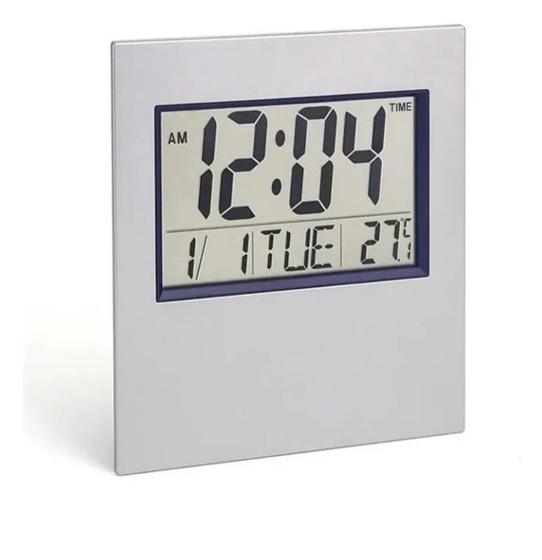 Imagem de Relógio de mesa e parede digital quadrado data temperatura