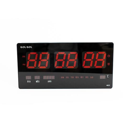 Imagem de Relógio De Parede Digital Led Alarme Calendário Com Melodia