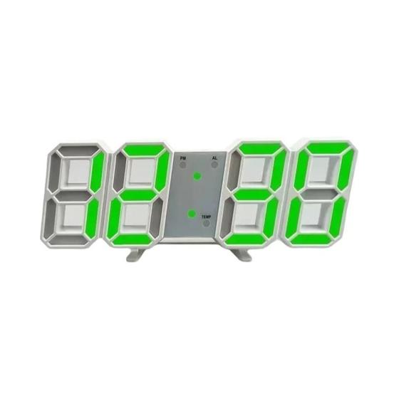 Imagem de Relógio de Parede Digital LED Moderno - Despertador com Design para Decoração de Quarto