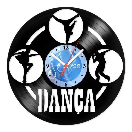 Imagem de Relógio De Parede Disco Vinil Diversos - Dança - VDI-339