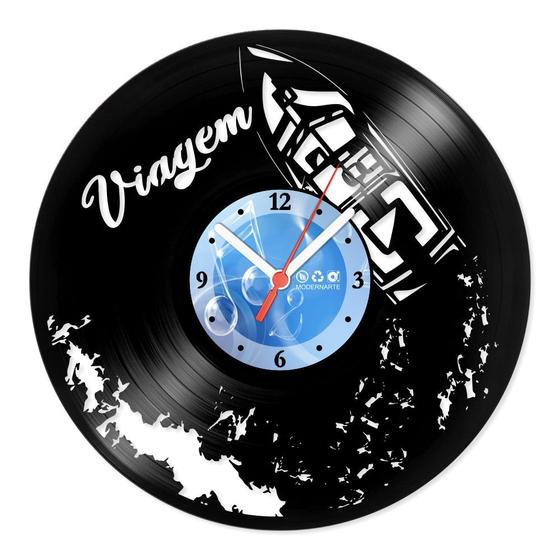 Imagem de Relógio De Parede Disco Vinil Diversos - Viagem Lancha - VDI-389