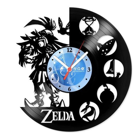 Imagem de Relógio De Parede Disco Vinil Jogos e Games - Legend Of Zelda 02 - VJG-037