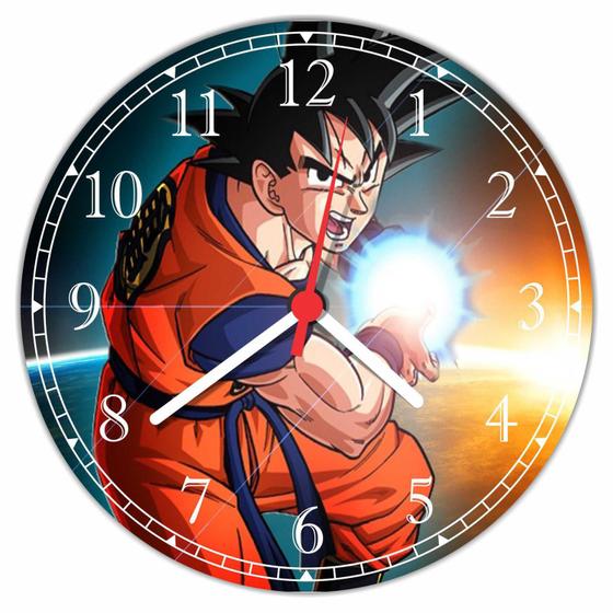 Imagem de Relógio De Parede Dragon Ball Goku Anime Desenho