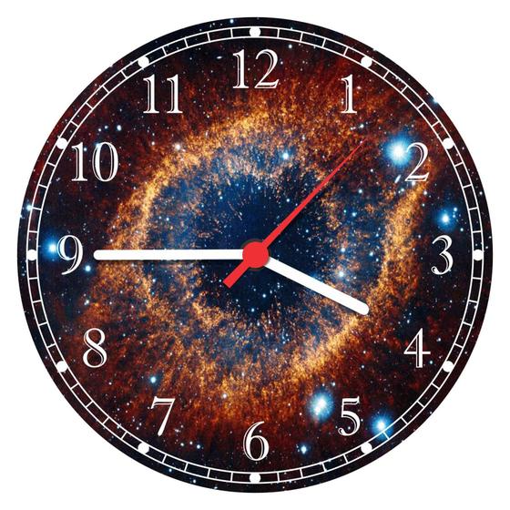 Imagem de Relógio De Parede Galáxias Universo Planetas Espaço Cosmo