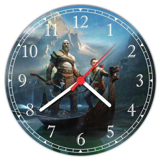 Imagem de Relógio De Parede Games Jogos God Of War Decorar