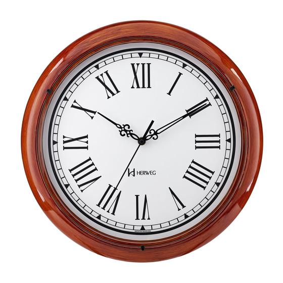 Imagem de Relógio de Parede Grande Decorativo 40cm Herweg - 660116328