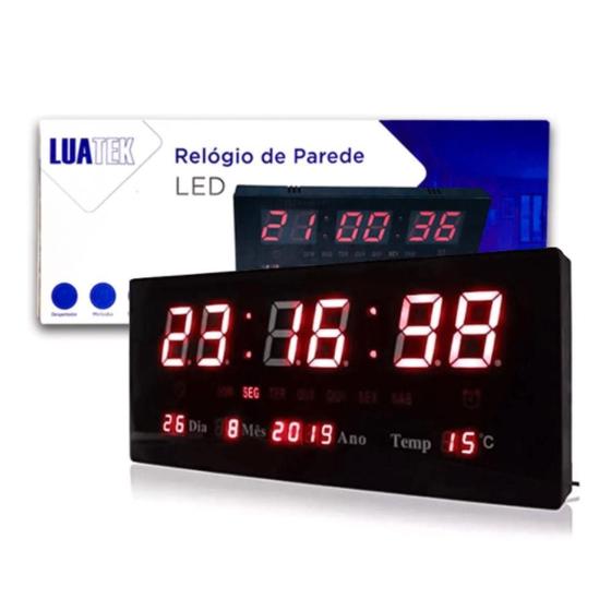 Imagem de Relógio De Parede Grande Painel Led Digital Calendário