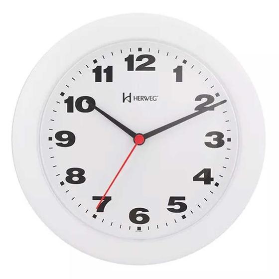 Imagem de Relógio de Parede Herweg 21cm Quartz 6103-021 Branco