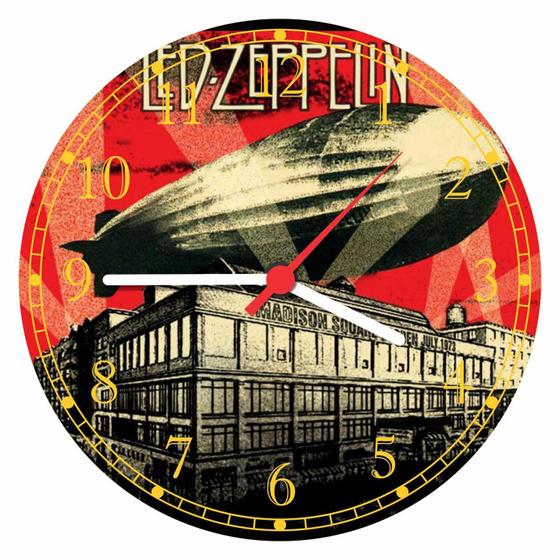 Imagem de Relógio De Parede Led Zeppelin Banda Decorar