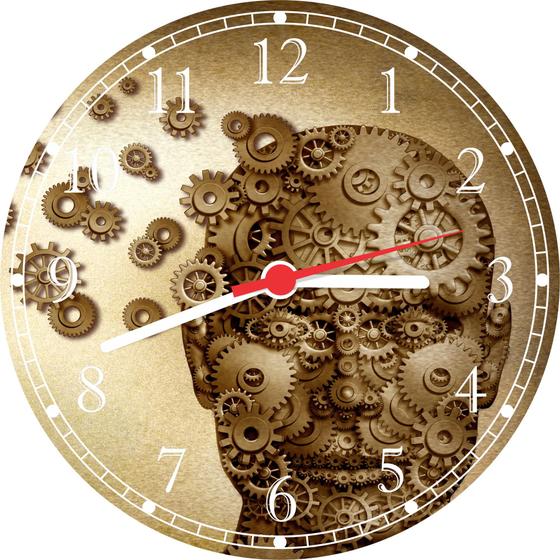 Imagem de Relógio De Parede Psicologia Ciências Saúde Consultórios Salas Quartos Quartz Tamanho 40 Cm RC002