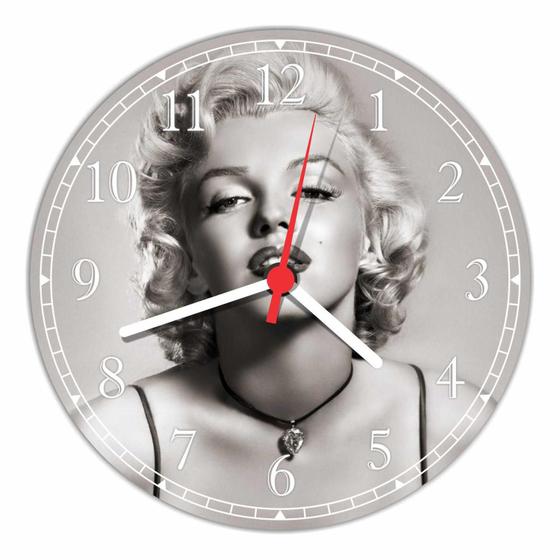 Imagem de Relógio De Parede Vintage Marilyn Monroe Retrô Decoração