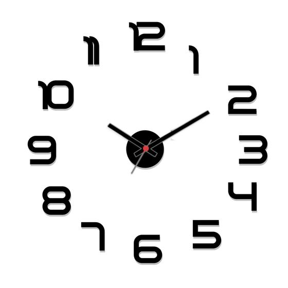 Imagem de Relógio De Paredes Decorativo Silencioso Números Gigantes