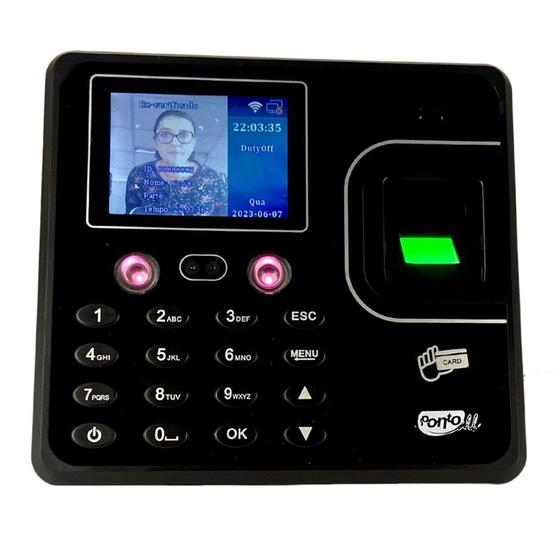 Imagem de Relógio De Ponto c/ Reconhecimento Facial Biometria e Cartão de Aproximação G4SF