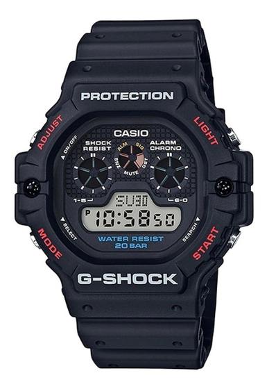 Imagem de Relógio de Pulso Casio G-Shock Masculino Digital Revival Preto Fosco Esportivo Estiloso 200 Metros Alarmes Original  DW-5900-1DR