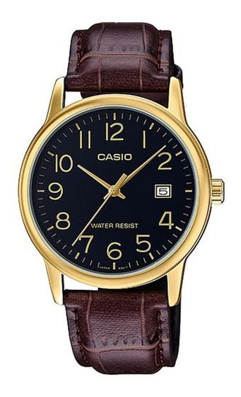 Imagem de Relógio de Pulso Casio Masculino Analógico Dourado Redondo Moderno Original MTP-V002GL-1BUDF
