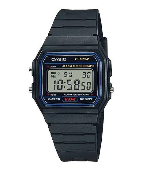 Imagem de Relógio de Pulso Casio Masculino Digital F-91W-1DG